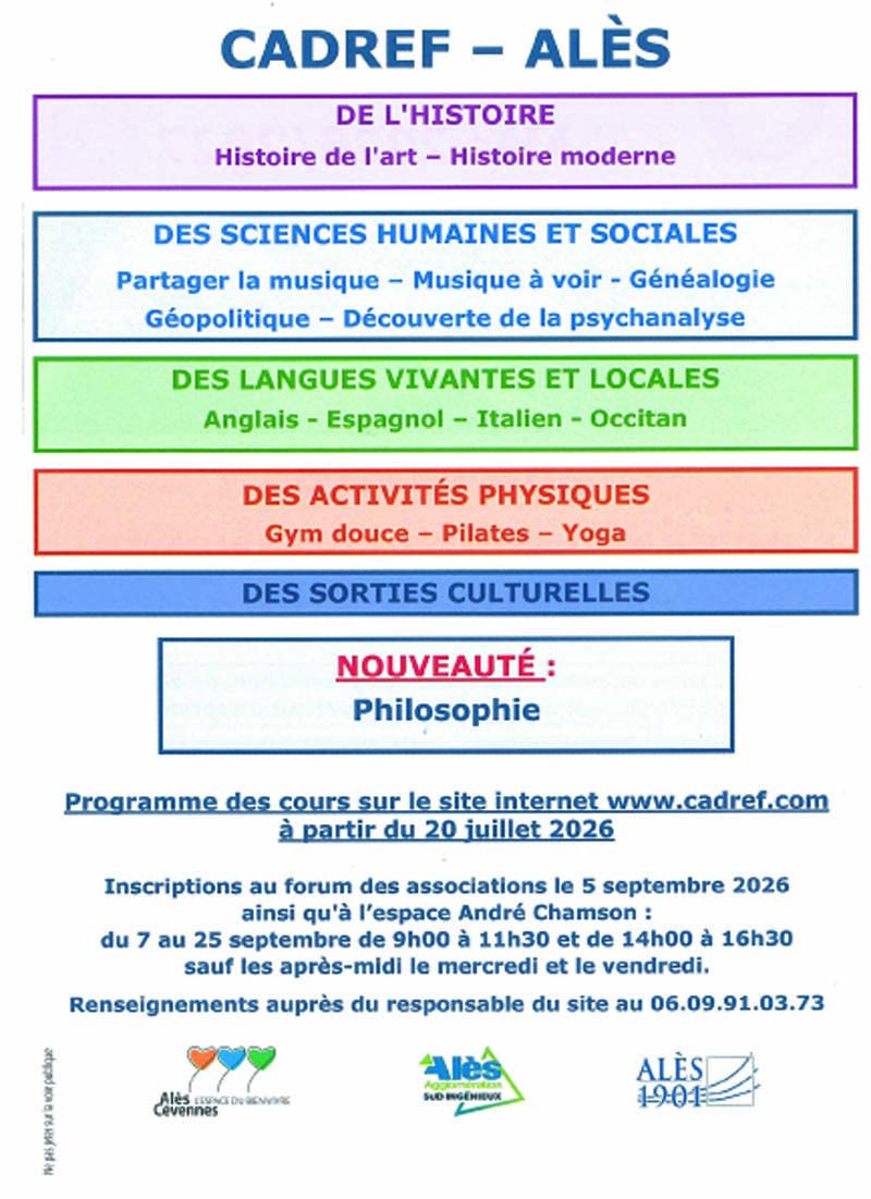 Programme CADREF 1