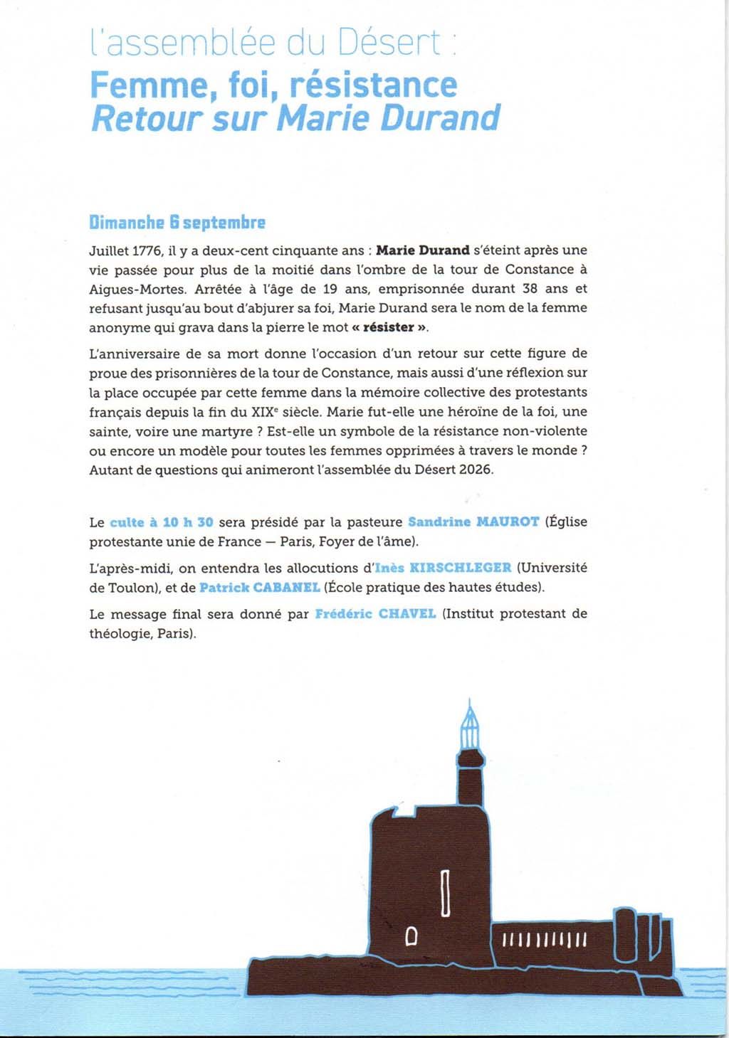 Flyer Musée du Désert