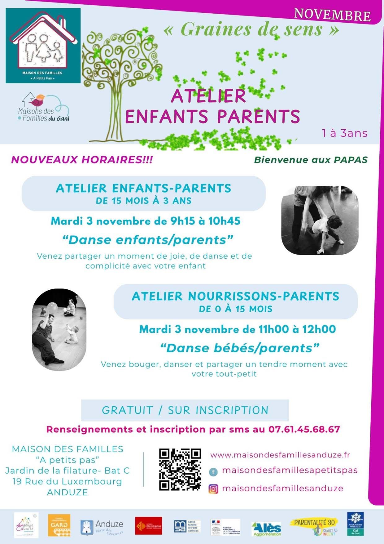 Affiche ateliers Enfants/Parents